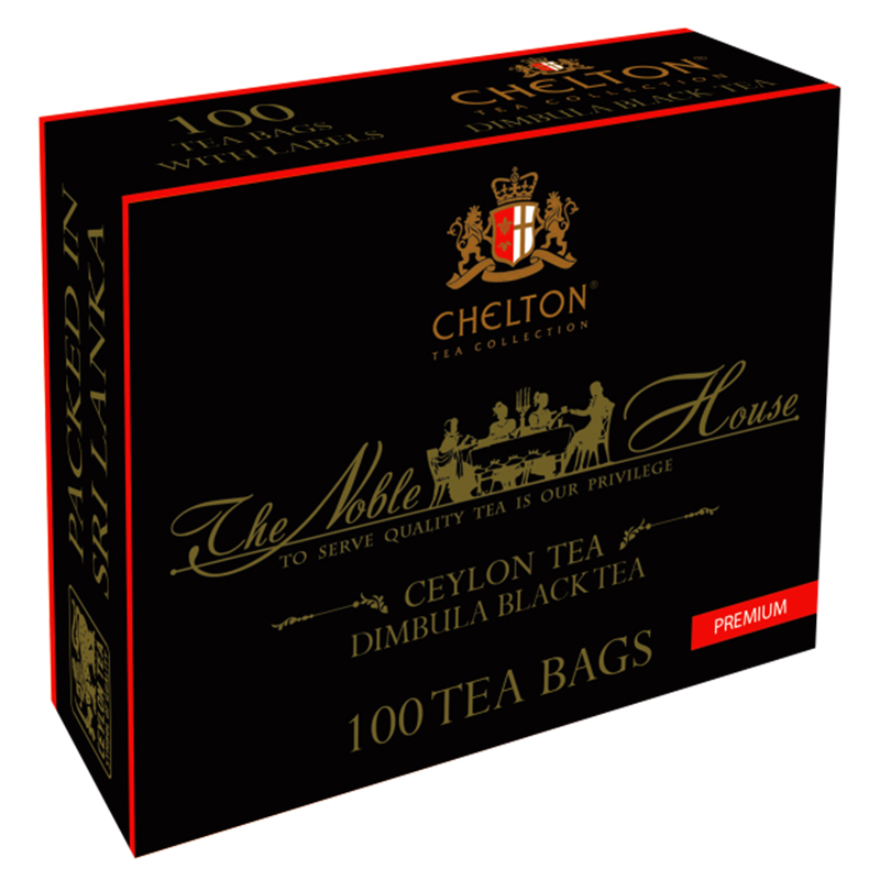 Chelton "The Noble House – Dimbula Black, schwarzer Tee 100 Beutel"