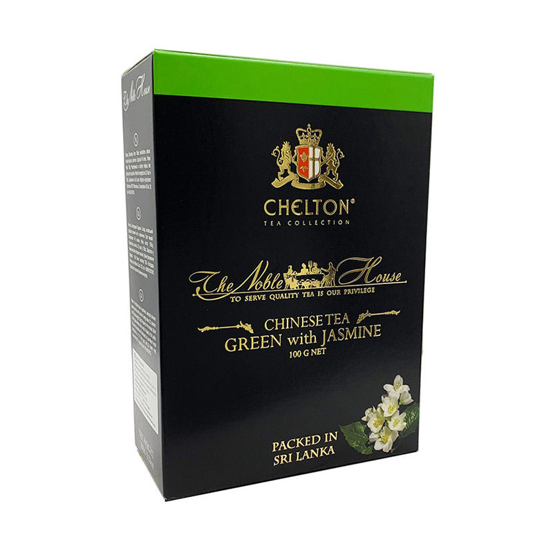 Chelton "The Noble House Chinesischer Grüner Tee mit Jasmin Blütenblättern lose 100g"