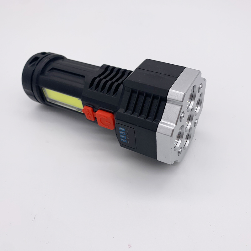 Taschenlampe Rosette 5x OSL + COB Batterieanzeige