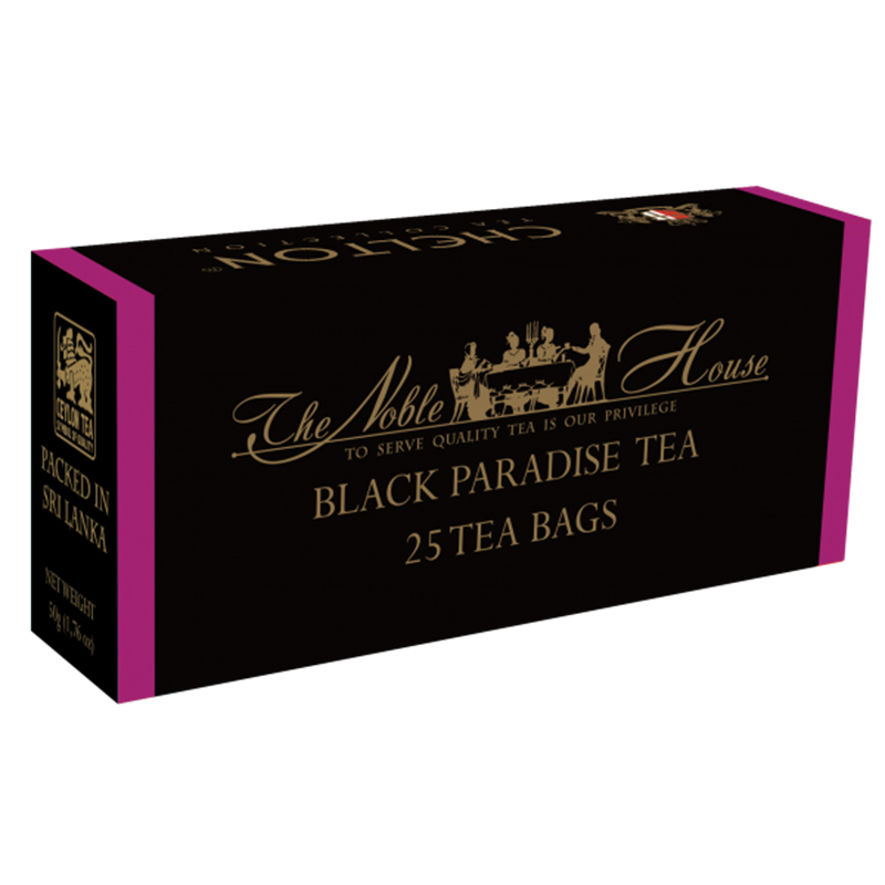Chelton "The Noble House – Black Paradise Tea, schwarzer Tee mit Maracuja 25 Beutel"
