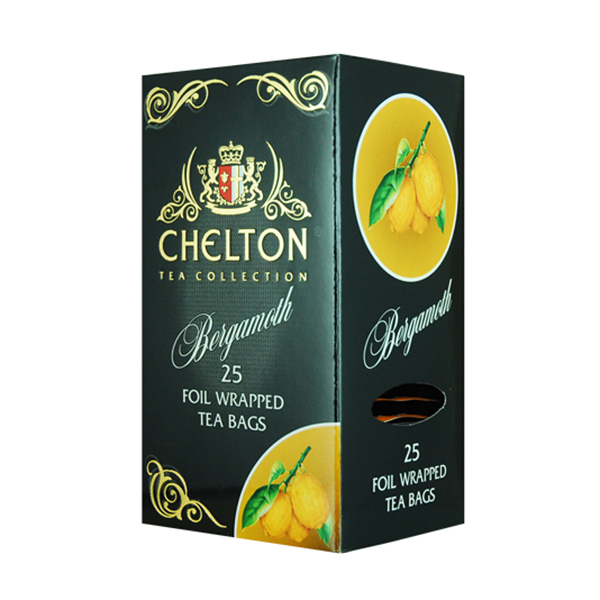 Chelton "Schwarzer Premiumtee Bergamotte, 50 Beutel im Nachfüllpack"