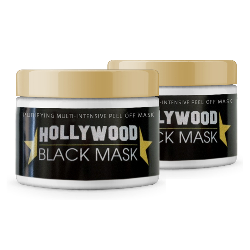 Hollywood Black Mask - Tiefenreinigende Anti-Pickel und Mitesser Peel-off-Gesichtsmaske, 100 ml